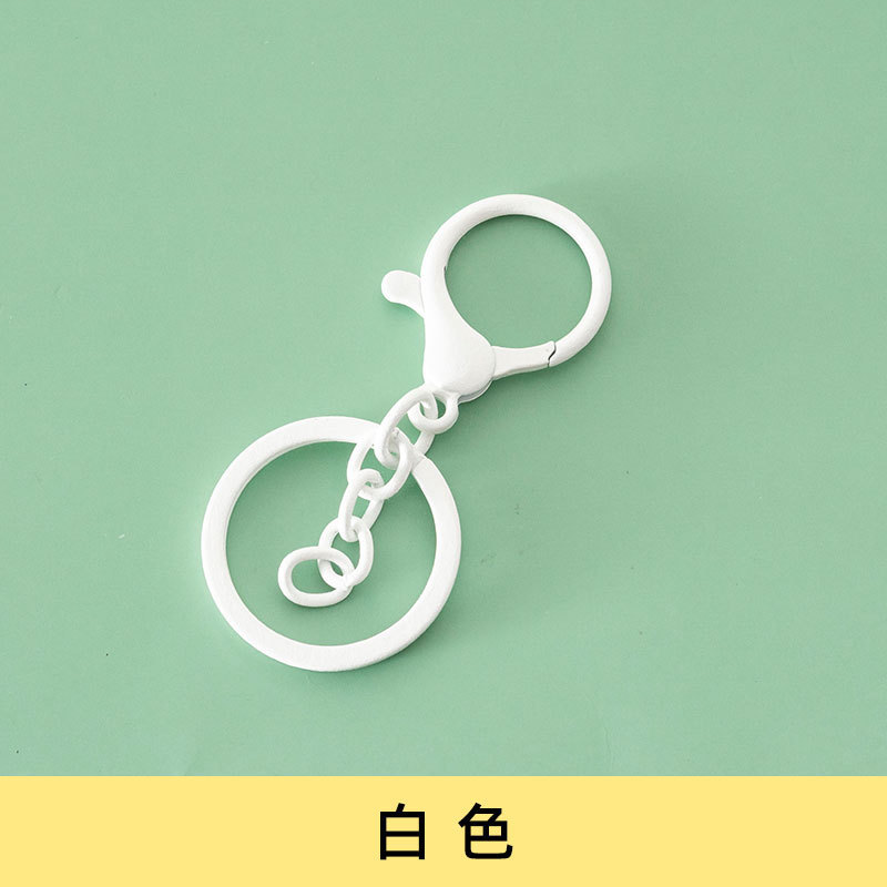 焼き漆ロブスターバックル三点セットのキーホルダーに金属のキーホルダーを掛けます。|undefined