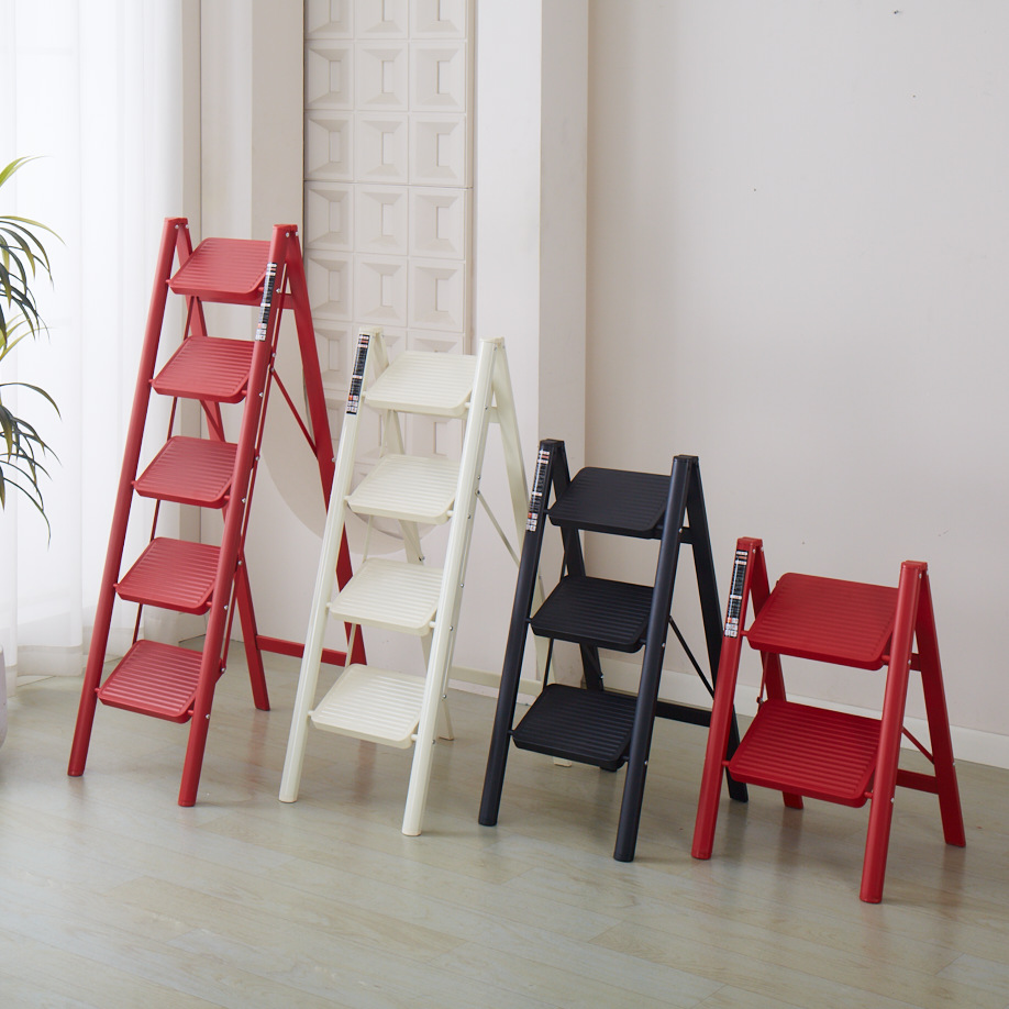 居家必备家用梯子可折叠伸缩不占地人字梯多功能花架登高梯