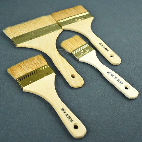 Wholesale wool brush, high quality wool wooden handle paint brush, barbecue brush, cleaning boat brush, 234 inches