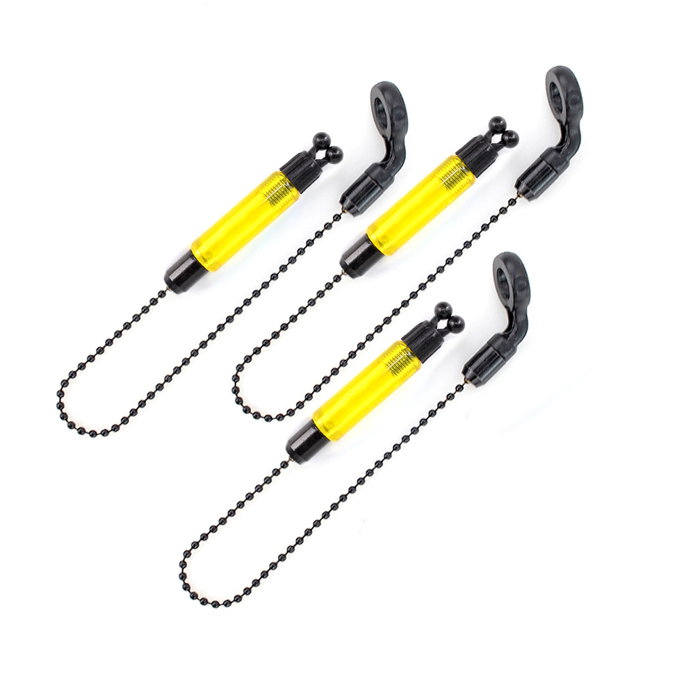 Componente de alarma de pesca con luz intermitente, tensor de picada de pez estilo europeo, swinger de cadena suave simple para pesca de carpas europeas