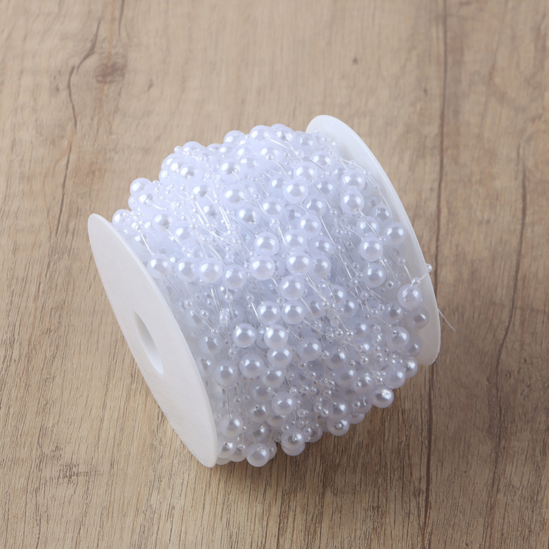 Yongxiang Flower Art Pearl Chain Material de embalaje de flores Ramo redondo Decoración Cadena de perlas Fabricante Precio al por mayor Asequible