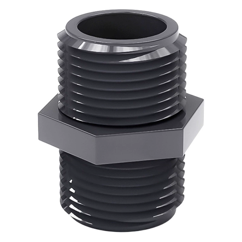 Двустороннее выравнивание внешней резьбы ПВХ стыковочное соединение с внешней резьбой внешняя резьба Прямая 2 точки 4 точки 6 точек 1 дюйм 16 20 25 32