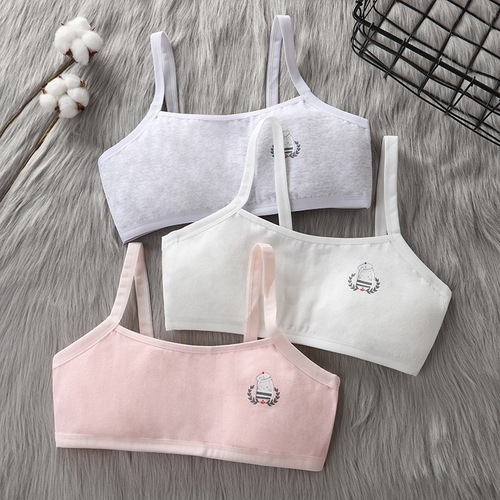Developmental girls' non-wired underwear sports vests for teenagers, junior high school students and high school thin bras