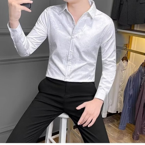 Men's Long Sleeve Spring and Autumn  New Trend Brand Casual Streetwear Cool Shirts