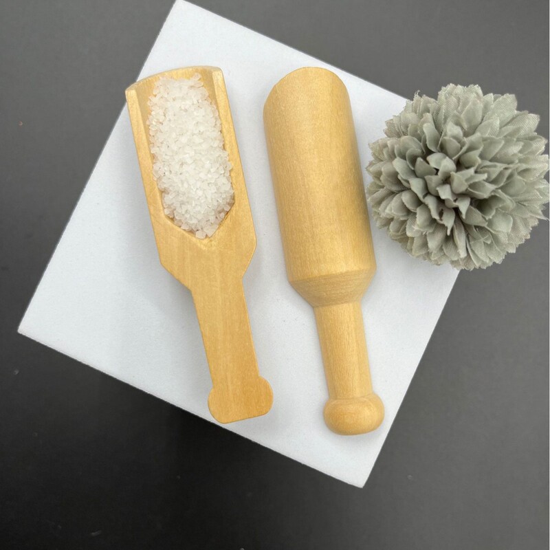 日本製無垢材スプーン コーヒー豆計量スプーン ティースプーン キッチン用品 バスソルト計量スプーン 小さな木製スプーン 薬用粉末スプーン|undefined