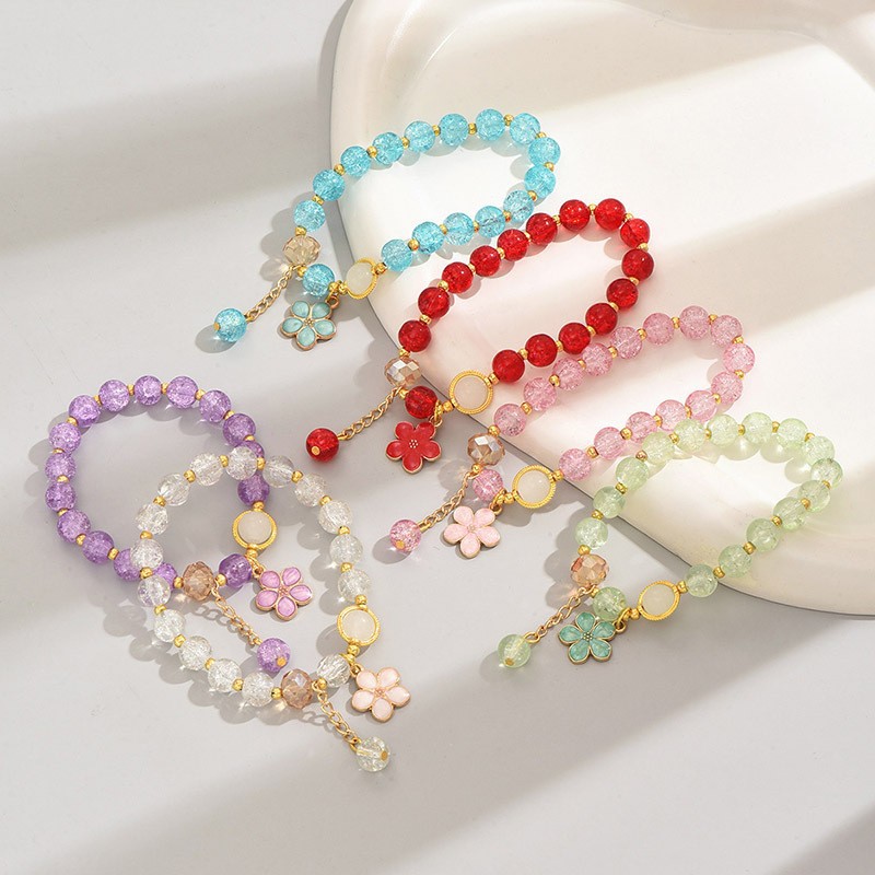 Pulsera de girasol femenino ins brazalete de novia temperamento celebridad de Internet estilo caliente cuentas diseño de nicho sentido de la joyería de dopamina