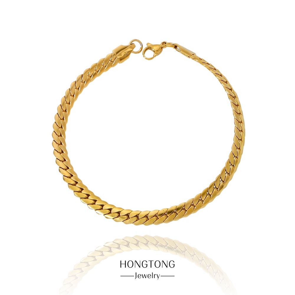 Casual Geometric 304 Stainless Steel Plating Men's Chain Bracelet Men's Chain Bracelets display picture 1