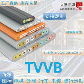 上海为荣 TVVB 3-60*0.75 电动门电梯电镀升降柔软随行控制电缆CE