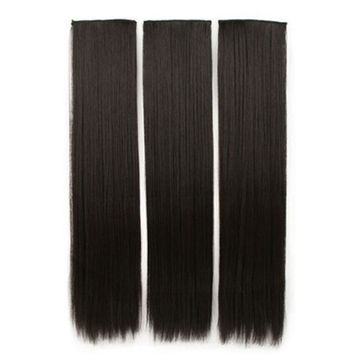 Wigs, long straight hair, three-piece hair extensions, wigs for women, one-piece artificial hair invisible patches, Xuchang Wigs