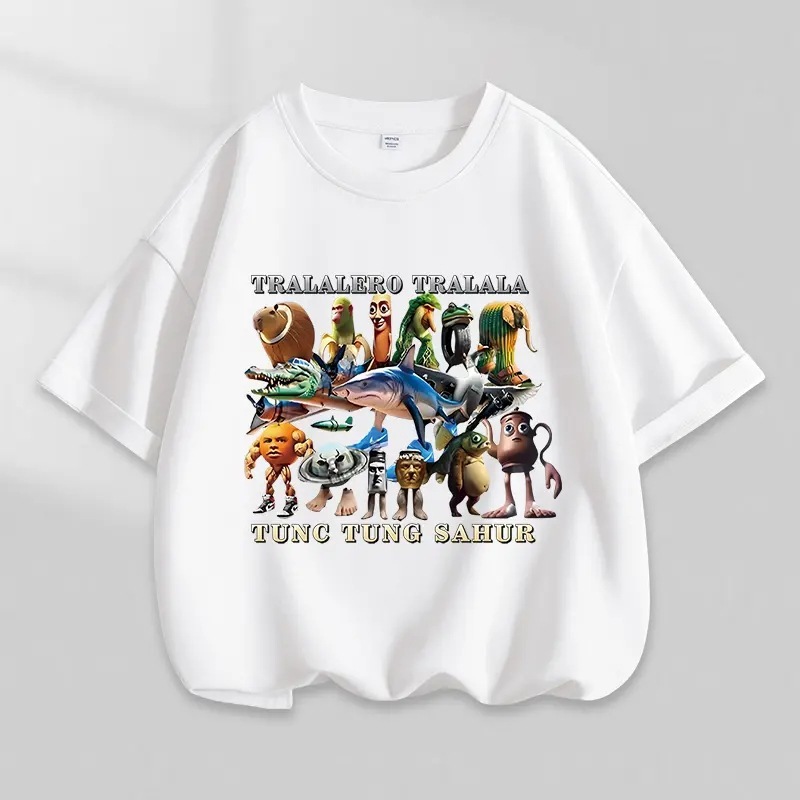 NASA アメリカの山と海の経典半袖子供用夏木棒忍者純綿 Tシャツ男の子と女の子のためのトレンディなトップス|undefined