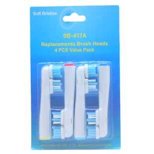 Factory Direct neutral electric toothbrush head SB-417A double-headed DuPont bristle English cardboard