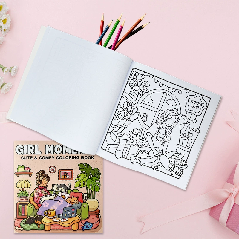 Новые поступления GIRL MOMENTSCUTE раскраска для девочек, подростковая мультяшная раскраска