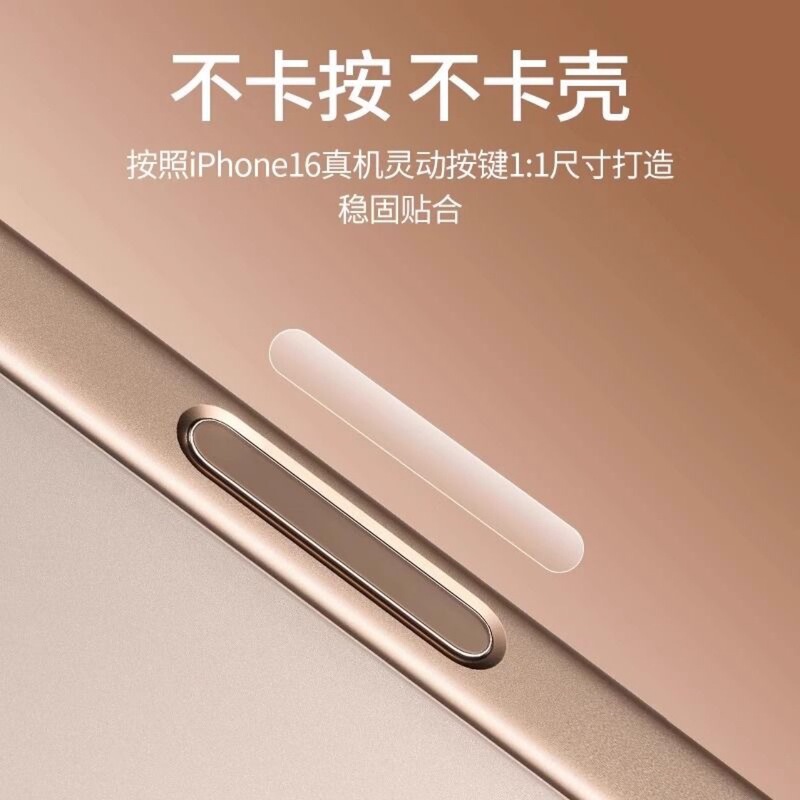Suitable for Apple 16promax Button Sticker Hydrated Film iPhone16 Camera Button Sticker Soft Film 16 Protective Sticker