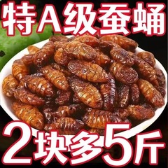 香ばしい蚕のさなぎの干物新鮮な蝉のさなぎは袋を開けてすぐに揚げ物をします。