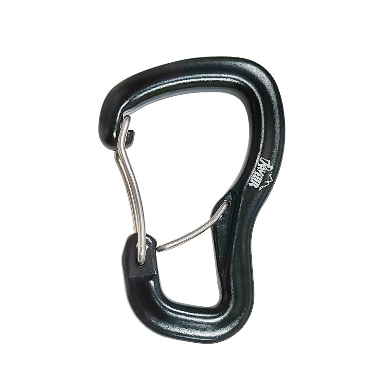 Al aire libre hamaca colgante hebilla doble puerta multifuncional aleación de aluminio escalada colgante hebilla camping hamaca colgante rápido