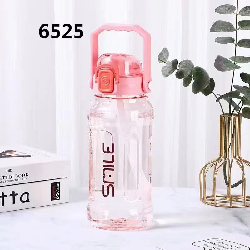 Fábrica al por mayor fitness deportes taza de gran capacidad 1400ml taza rebote tapa paja mango botella de agua hervidor