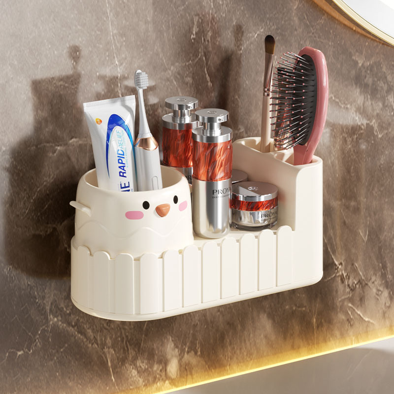 No-Drill Wall-Mounted Storage Rack for Bathroom, Bathroom Wall-Mounted Cosmetic Organizer, Toilet Washbasin Organizer No-Drill Wall-Mounted Storage Rack for Bathroom, Bathroom Wall-Mounted Cosmetic Organizer, Toilet Washbasin Organizer