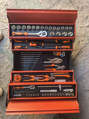 Repair kit auto repair hardware tools, manual - 85-new-85-piece-set-in-orange-box-with-24-teeth