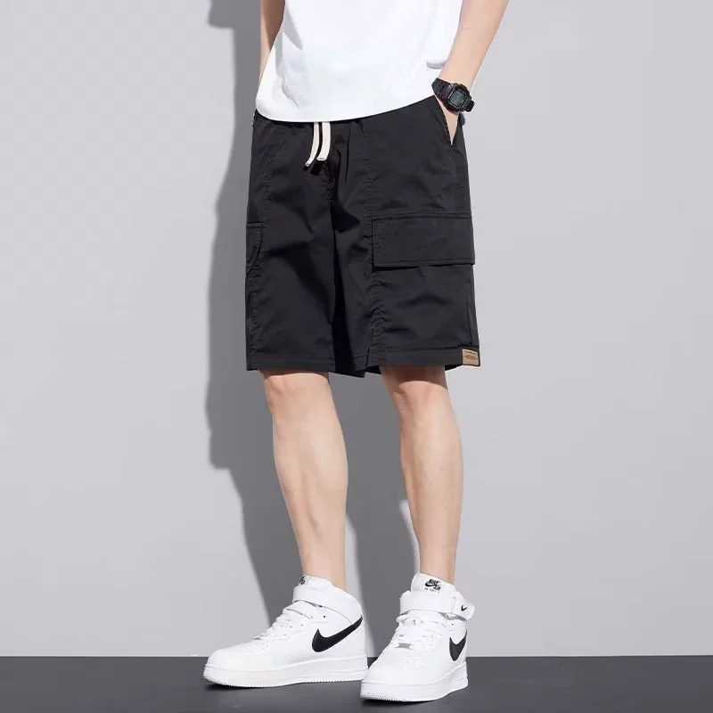 Легкие короткие шорты летом, универсальные спортивные штаны для мужчин, стиль оверсайз