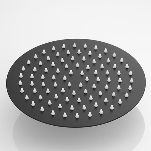 8-inch 10-inch 12-inch black 304 stainless steel square shower ceiling spray high-pressure rain shower head with large flower shower head
