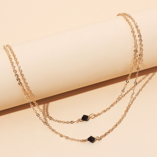 Simple Zircon Multilayer Necklace display picture 12