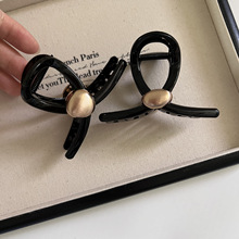 简约气质金珠抓夹女中号后脑勺盘发鲨鱼夹半扎发夹百搭发卡发饰