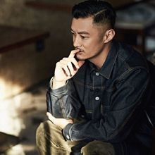 春秋余文乐同款牛仔夹克外套男秋冬季潮牌宽松休闲帅气韩版潮流潮