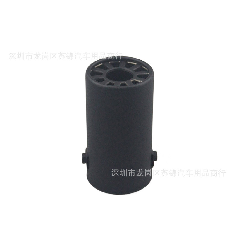 Car Modification 63mm Exhaust Pipe Colorful Silver Stainless Steel Tail Pipe Single Pipe Flower Window Stainless Steel Silencer Tail Pipe