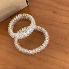 小众设计人鱼电话线发圈气质网红发绳冷淡风皮筋无痕头绳手链