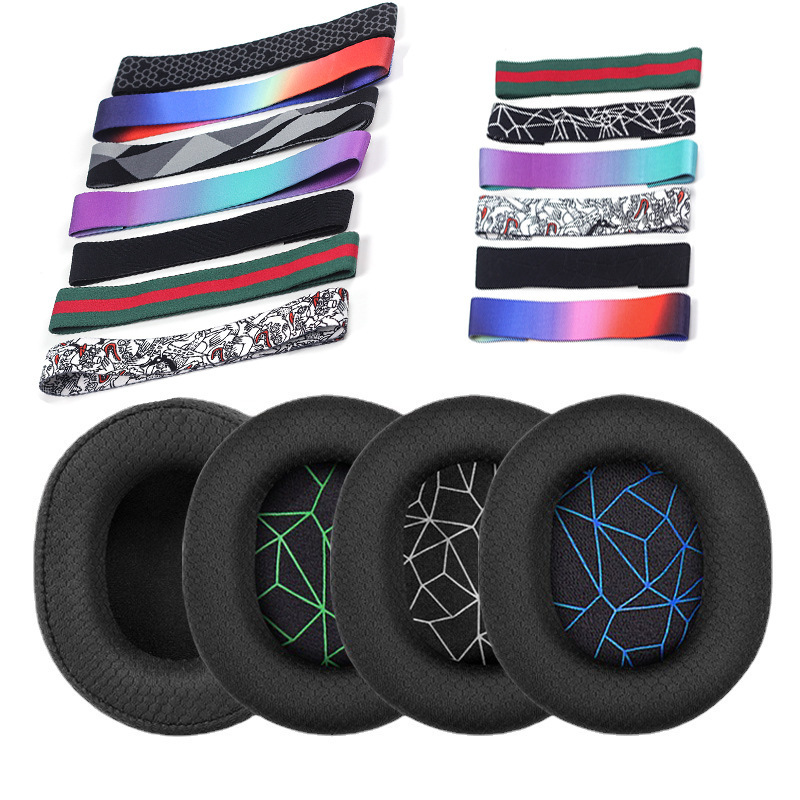 Original Application Cyrus Ice Arctis1 3 5 7 9Pro Headset Sponge Cover Mesh Fabric Earmuff Head Beam Original Application Cyrus Ice Arctis1 3 5 7 9Pro Headset Sponge Cover Mesh Fabric Earmuff Head Beam