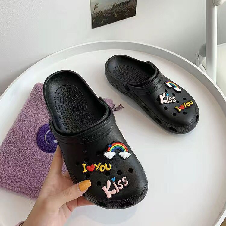 Cave Shoes Women's ins Trendy Internet Popular Cute Girl's Hearts Beach Sandals and Slippers Women's Summer Outwear Shoes