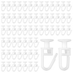 【跨境直供】窗帘配件轨道滑轮卡扣纳米轮家居辅料静音窗帘轨道