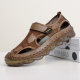 2024 Cross-border Popular Summer Men's Baotou Sandals Breathable New Easiest for Match Large Size Beach Shoes Hollow Mesh Shoes