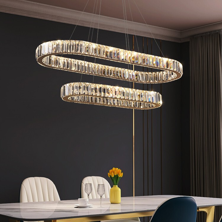 Restaurant Chandelier 2025 New Model Crystal Dining Table Lamp Modern Minimalist Living Room Lighting Elegant Light Luxury Bar Counter Lighting Restaurant Chandelier 2025 New Model Crystal Dining Table Lamp Modern Minimalist Living Room Lighting Elegant Light Luxury Bar Counter Lighting