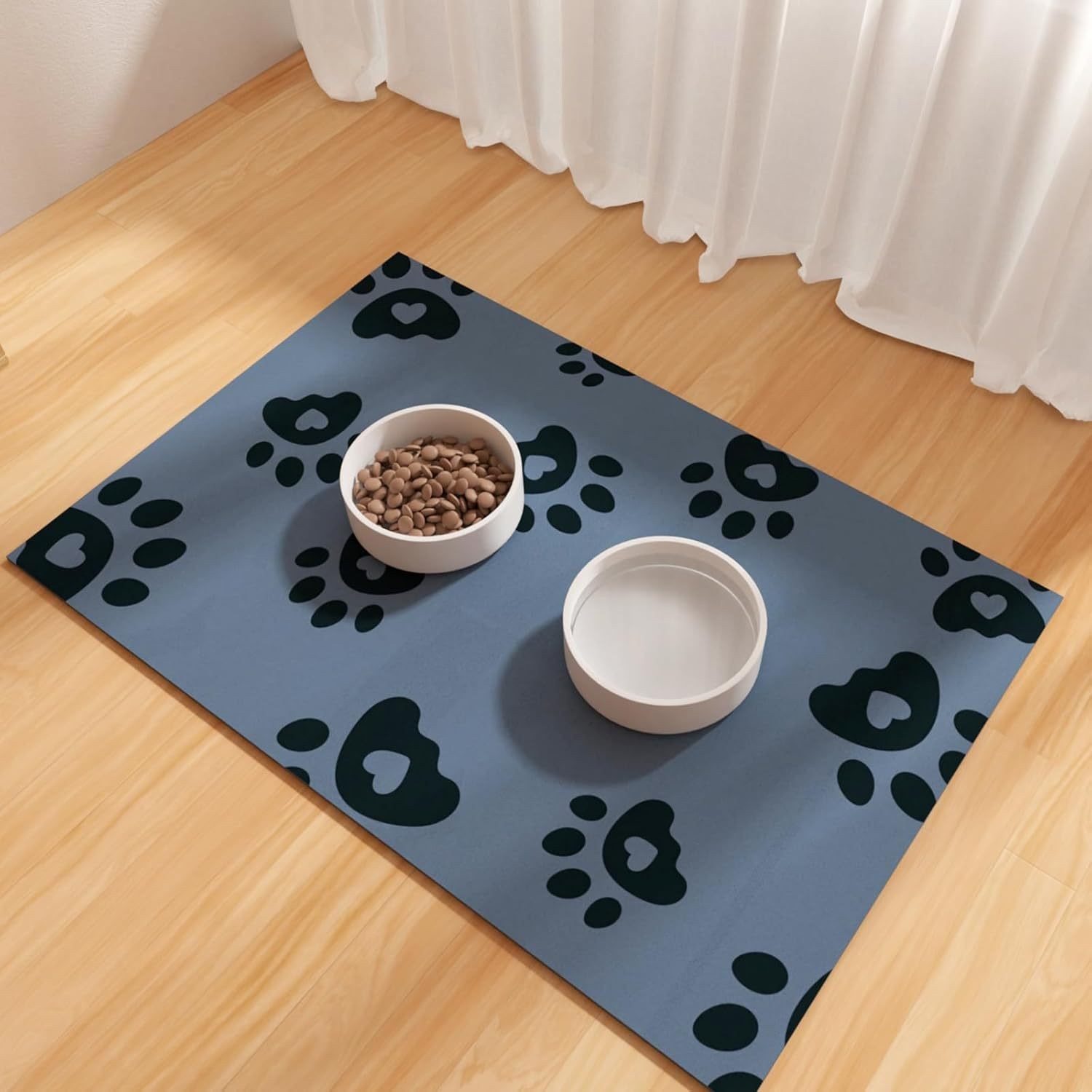 跨境卡通猫狗可爱餐垫热销吸水地垫速干防滑地垫宠物喂食吸水地垫