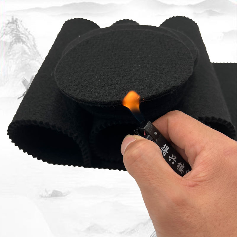 可用于工业隔热黑色阻燃针刺无纺布 预氧丝拒水阻燃毛毡阻燃棉