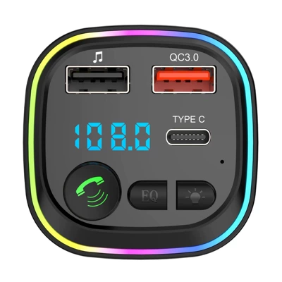 P4P3P2P1P6P7P8 Car Cross-Border Player Bluetooth Fm Transmitter Charging Hands-Free Calling Car Mp3