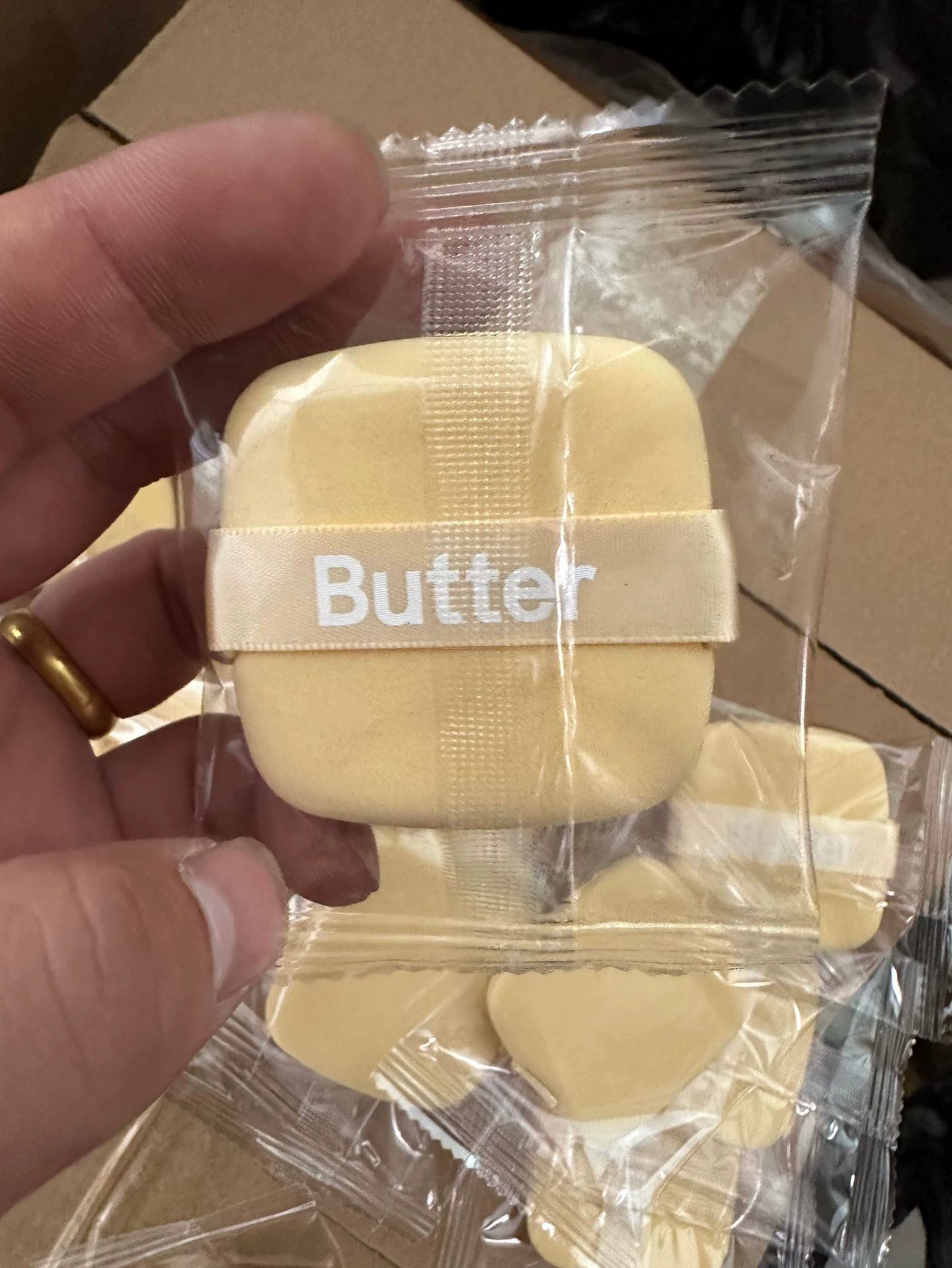 Двусторонняя пудровая puff-губка, косметический аппликатор 5.5 см, различные формы
