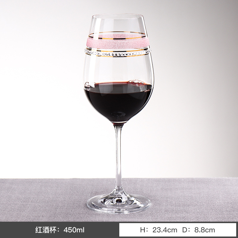 Checo Lexus importa la creatividad europea de lujo ligero sin plomo taza de cristal nueva taza de vino de uva de colores taza ligera