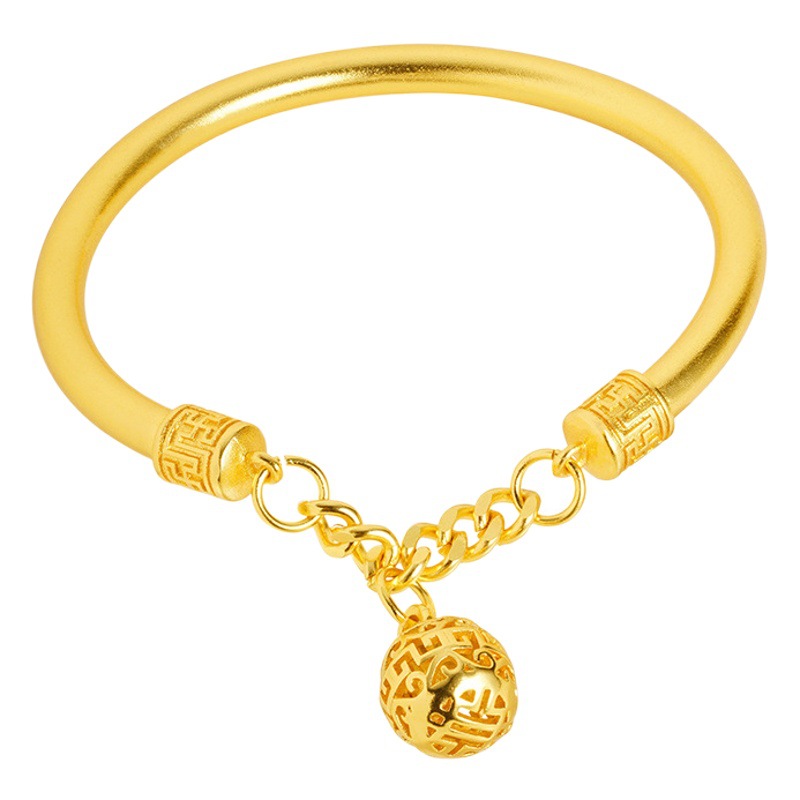 Antiguo Patrimonio Palacio Campana pulsera Hortensia Moda Nacional de las mujeres elegante pulsera chapada en oro estilo chino exquisito Pequeño Libro Rojo mismo estilo