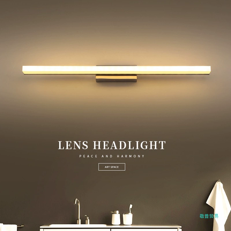 Front headlights for mirror for bathroom for face washing, modern and minimalistic sconce