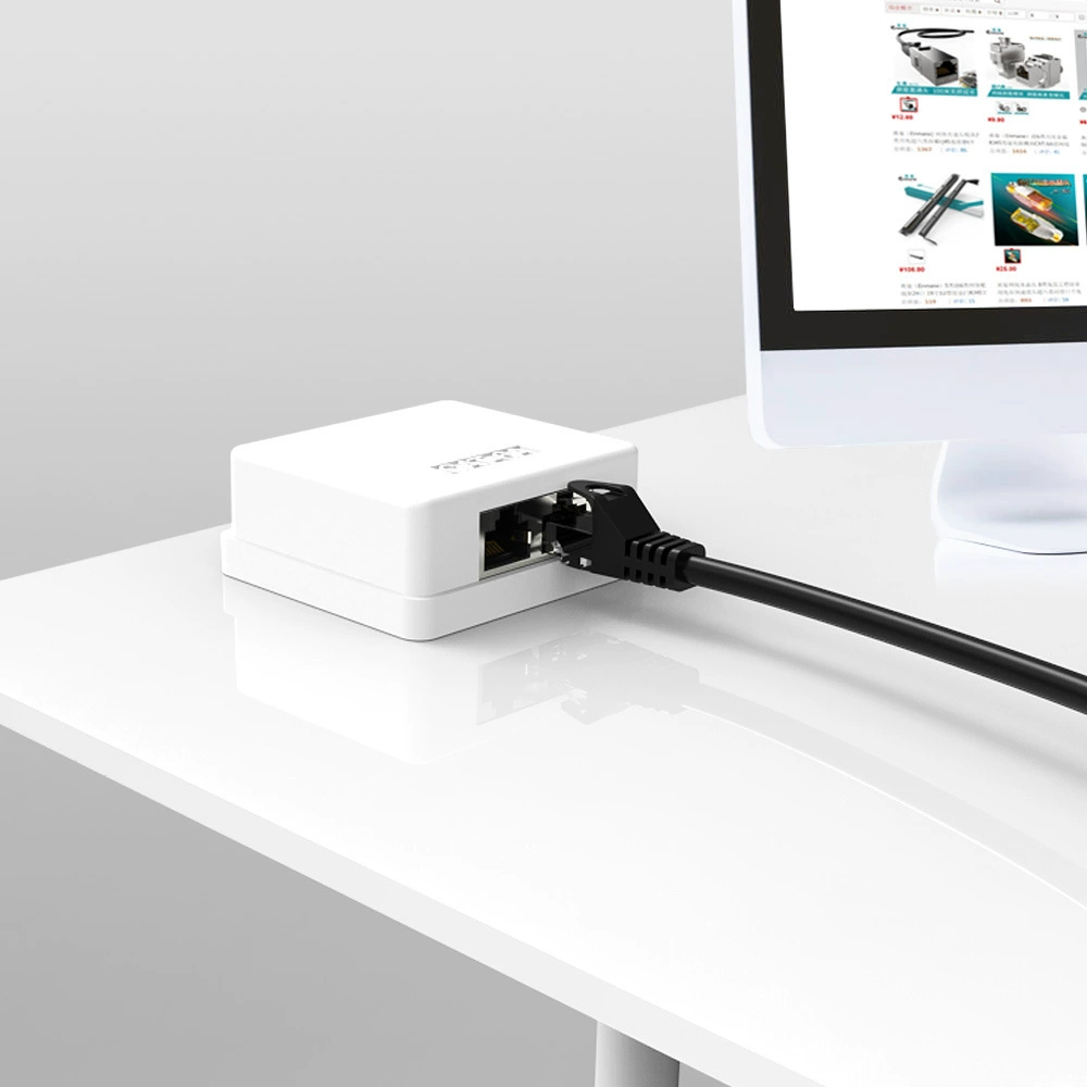 英曼 Desktop сетевой кабель док-станция модуль RJ45 адаптер Category 5e 6e Surface Box