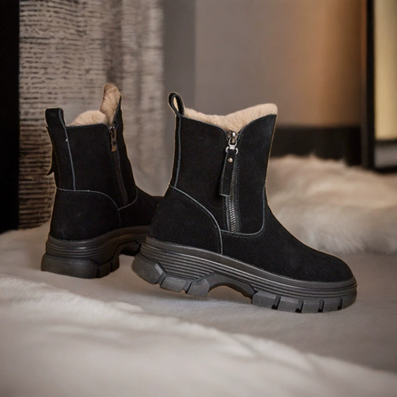 Martens, демисезонные теплые кожаные полусапожки для отдыха, 2024 г.