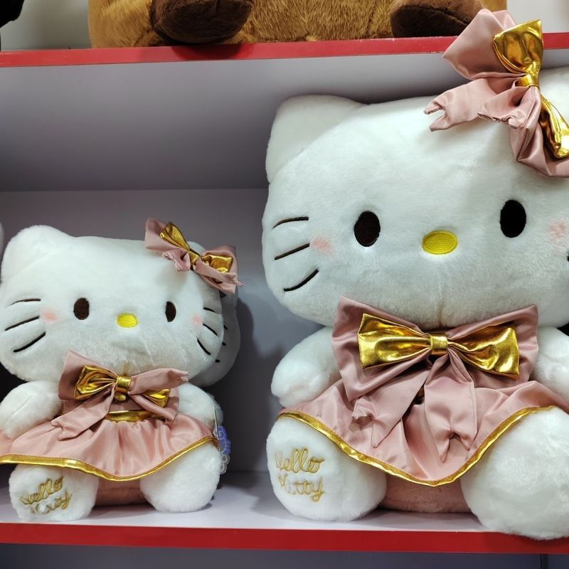 かわいいkt猫ぬいぐるみ人形ケイティ猫人形ピンクスカートkt猫人形誕生日プレゼント女の子|undefined
