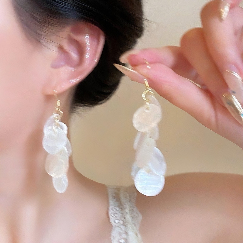 3# pendientes redondos geométricos de unos 5 cm