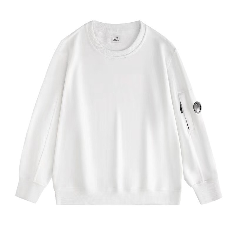 CP COMPANY ソリッドカラー クラシック ベーシック アメリカン サイドレンズ プルオーバー ラウンドネック スウェットシャツ メンズのクロスボーダー正規版|undefined