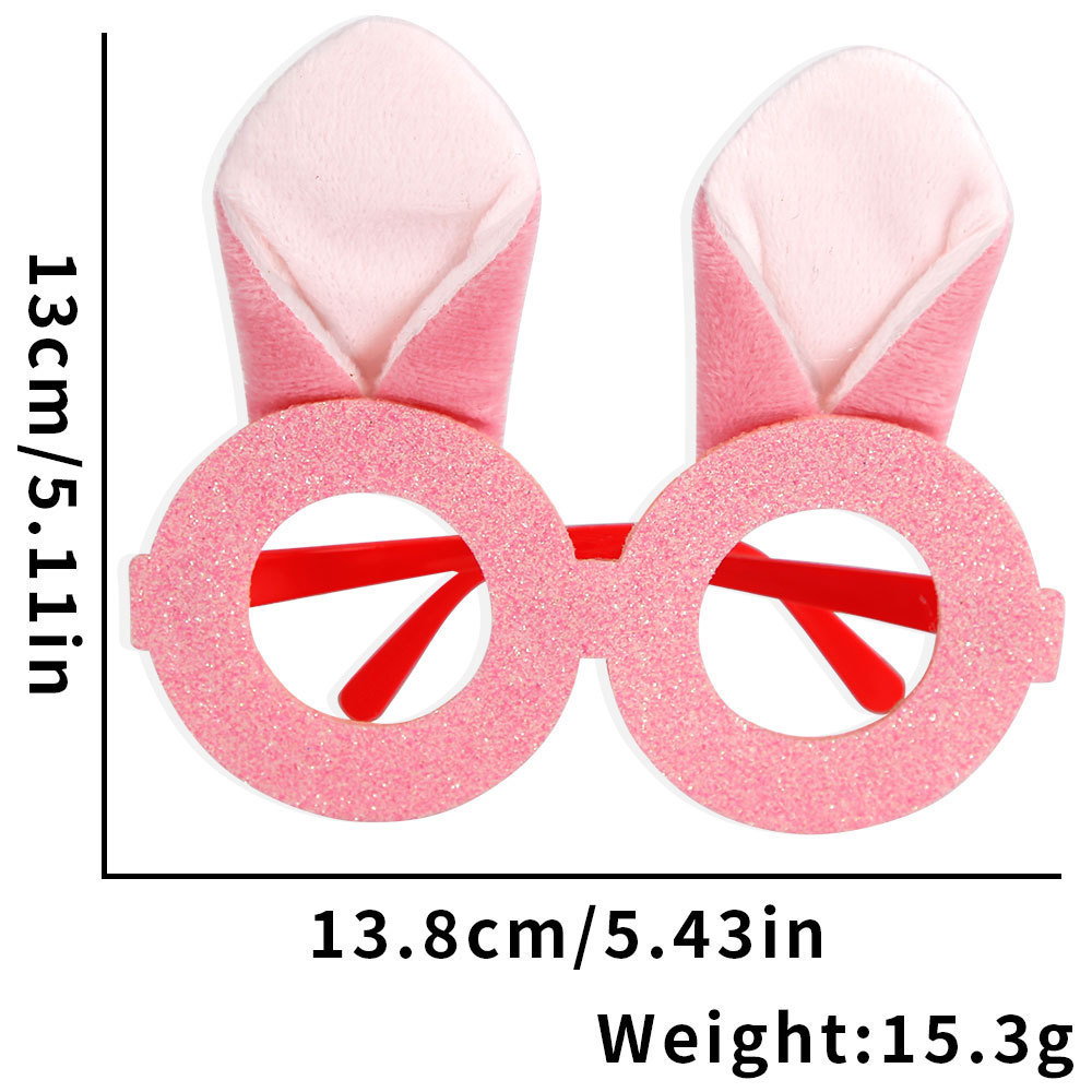 Nuevas gafas de conejo jardín de infantes accesorios de decoración espectáculo infantil festivo creativo orejas de conejo marco de gafas
