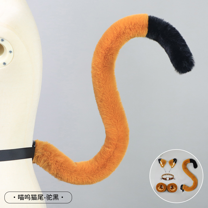 De una sola pieza hecha a mano de peluche Lolita diadema de oreja de gato KC accesorios para el cabello bestia oído tocado Fox oreja horquilla