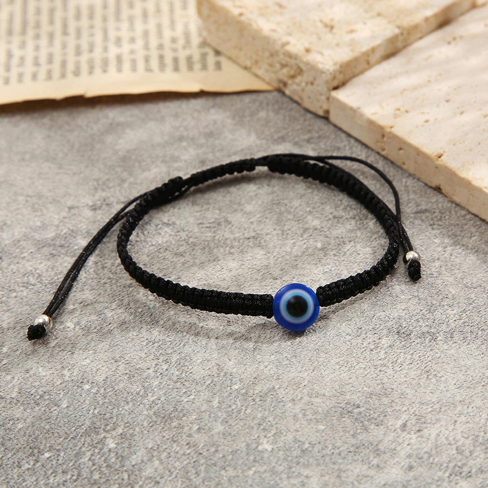 Hand Woven Devil's Eye Personality Adjustable Hand Rope Evil Eye bracelet_voghion.com