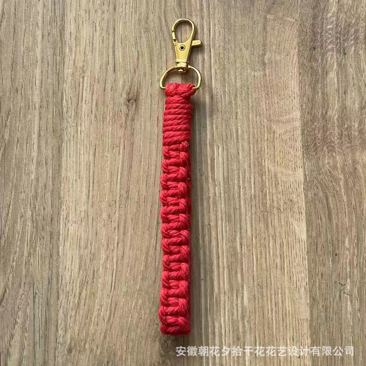 Llavero tejido a mano Nórdico tejido colgante bolsa colgante coche llavero lana llavero Navidad